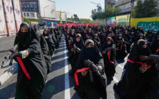 Iranians rally by the hundreds of thousands in biggest show of defiance since war began