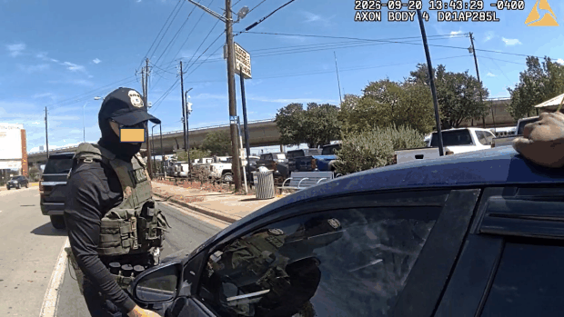 A series of images included in a criminal complaint against Wilber Garces Perez. 