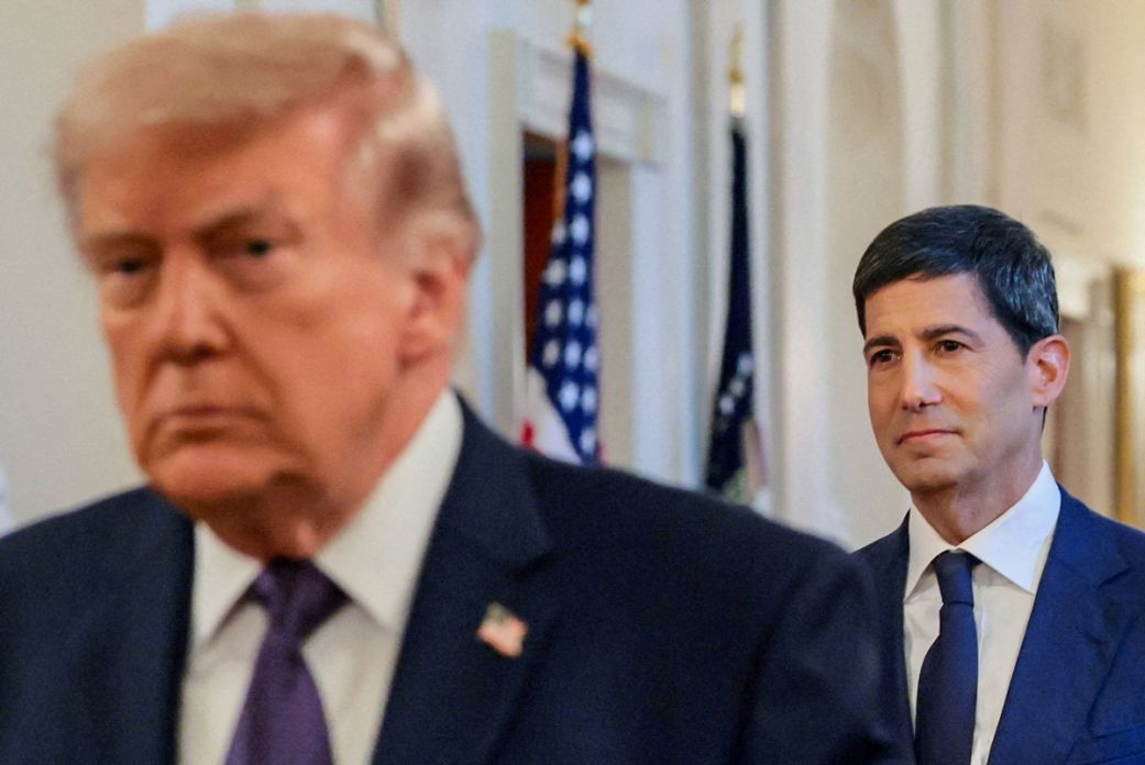 President Donald Trump with Federal Reserve Chairman Kevin Warsh at the White House in Washington, DC, on May 22.