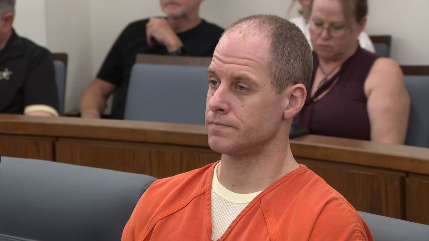 Caleb Flynn appears in court on April 23, 2026, in Miami County, Ohio.